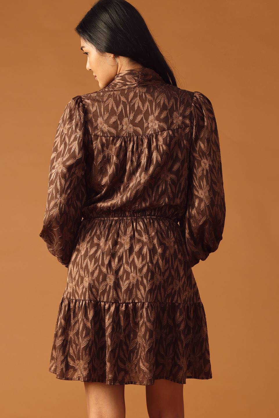 OPEN PATH ALMOND WOVEN MINI DRESS Flying Tomato